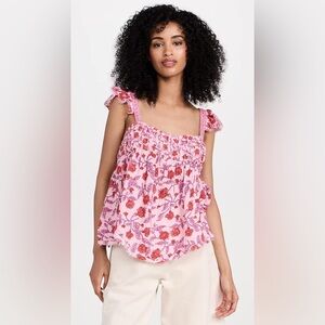 Nana Printed Babydoll Top